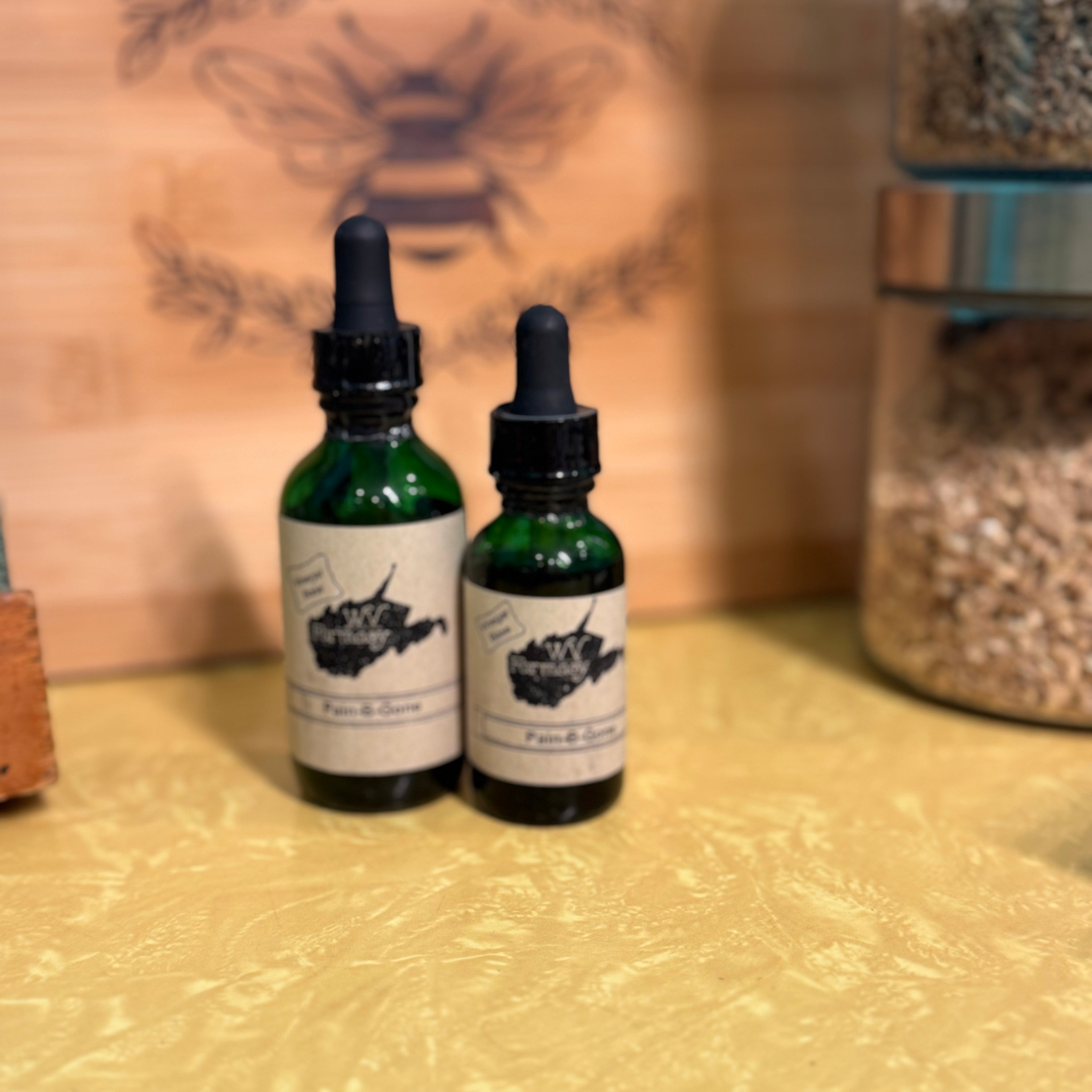 Pain-B- Gone Herbal Extract (Vinegar Base) – Turmeric Black Pepper, Ginger Root, Pain Relief