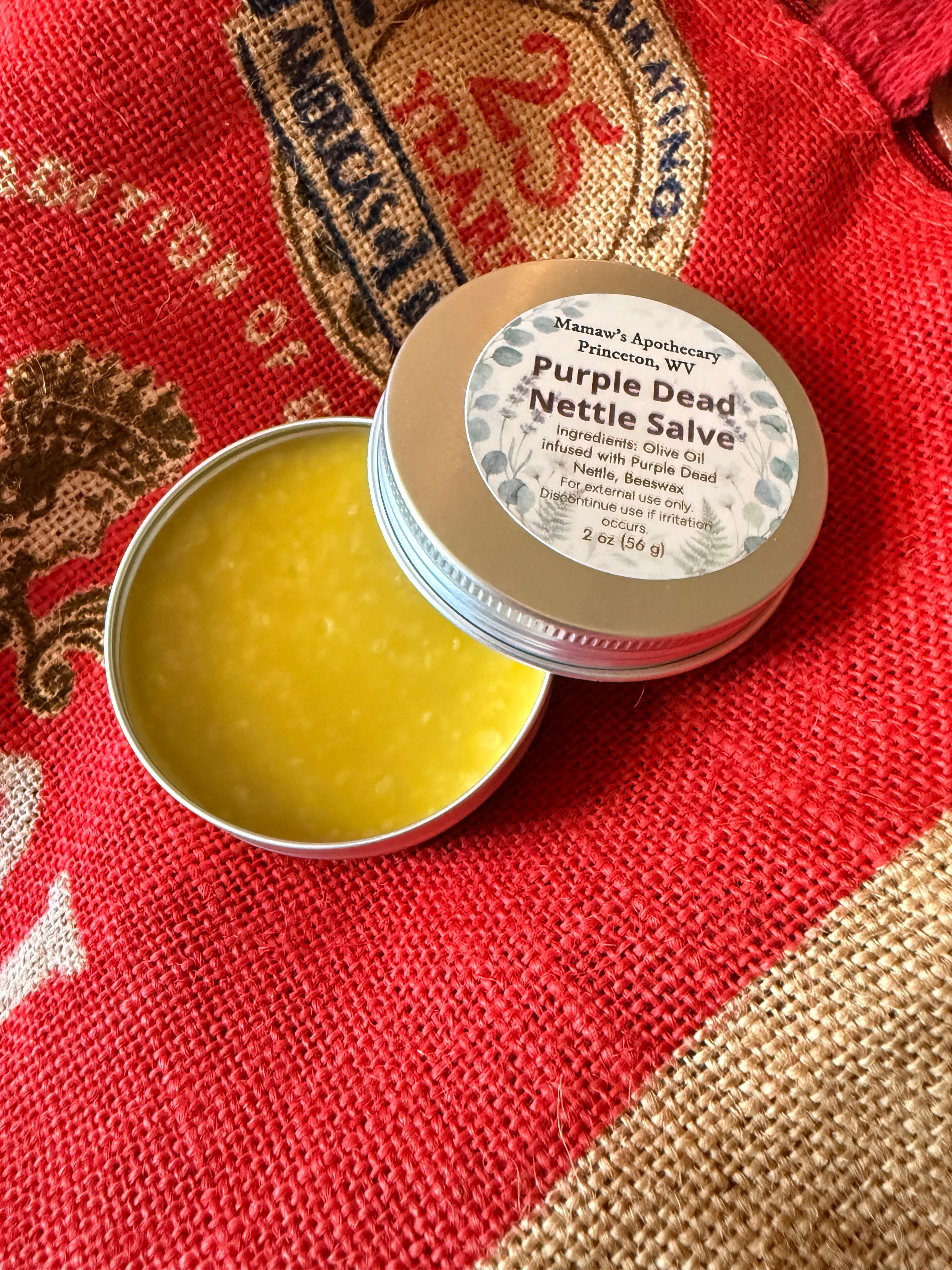 Mamaw’s Wildcrafted Purple Dead Nettle Salve (2 oz)